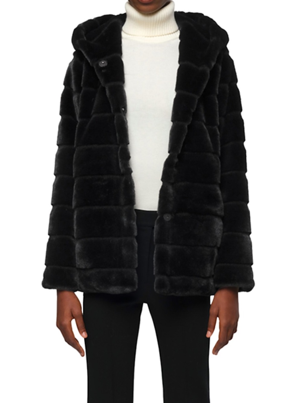 Apparis | Goldy Faux Fur Hooded Short Coat | Size L | NWT!